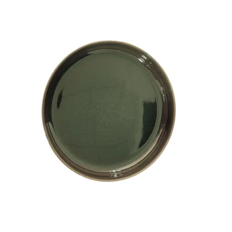 Assiette spécialité Pont Japonais - verte - 27cm