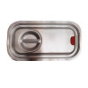Couvercle en silicone GN 1/2 pour bac gastronorme plein inox - 325x265 mm