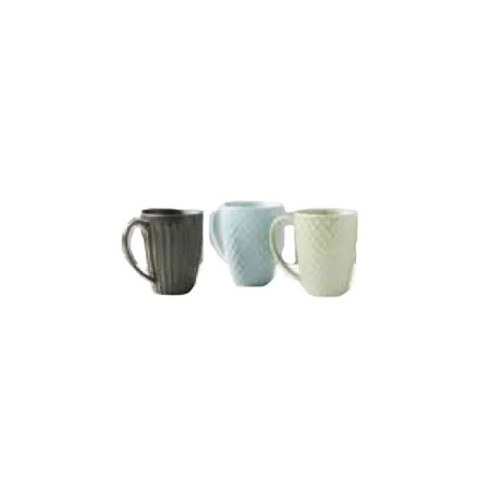 Tasse en porcelaine sans poignées 40 cl - gris bleu
