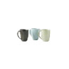 Tasse en porcelaine sans poignées 40 cl - gris bleu