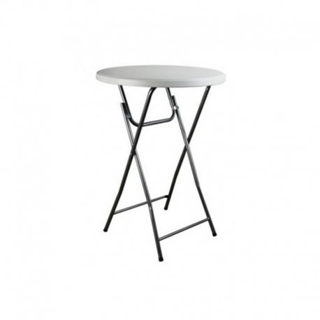 Mange-debout Congrès - Ø60x110 cm - 7kg - blanc / structure noire