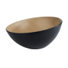 Bol mélamine Frida noir décor bois diam.28,5cm 2,6L
