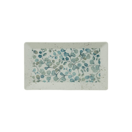 Assiette rectangulaire Amélie en grès - 29x17,5 cm