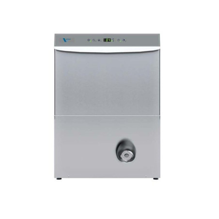 Lave-vaisselle - 40 paniers/h - cuve 2kW - 2 cycles - avec adoucisseur - 4600x610x820 mm
