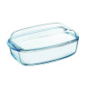 Cocotte Ovenchef 5,2L en verre avec couvercle 35x22x11 cm