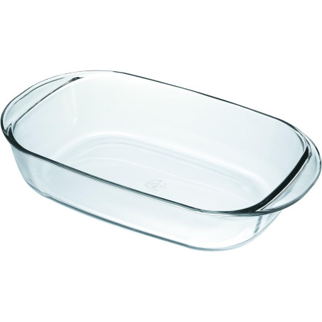 Plat à four rectangulaire 2,4 litres verre trempé 29x23x7 cm