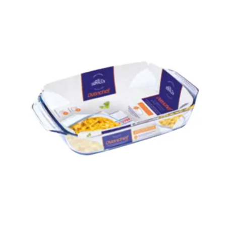 Plat à four rectangulaire 3 litres verre trempé 35x23x7 cm