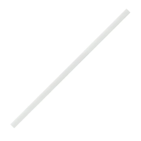 Paille en papier individuelle col. blanc Ø6x20 cm