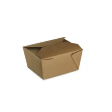Boîte à déjeuner 780ml 13x11x6,5 cm en kraft brun