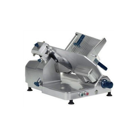 Trancheur à pignon TGP 350 standard - capacité coupe 320x265 mm - ép. coupe : 0-15mm - lame Ø350 mm - 600x445x470 mm