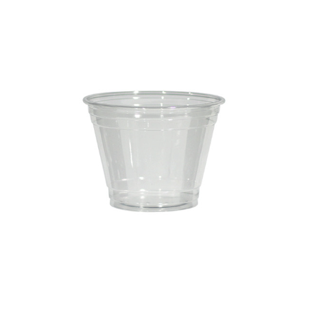 Pot à dessert 26,6cl Ø9,26x7,1 cm en APET transparent