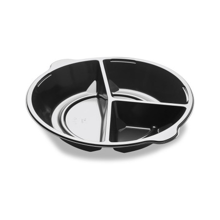 Assiette Pearl 3 compartiments - 590/370/238ml - Ø25,4,2 cm