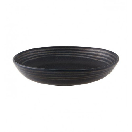 Assiette creuse Exuberant 22cm grès wengé