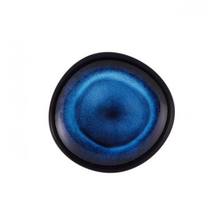 Assiette plate Floral Scent 29cm grès bleu