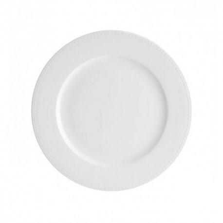 Assiette plate Perla 27cm porcelaine blanche