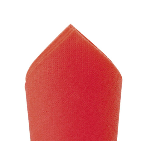 Serviette ouate 38x38 cm 2 plis rouge