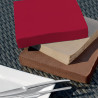 Serviette ouate 38x38 cm 2 plis bordeaux - 100 pièces