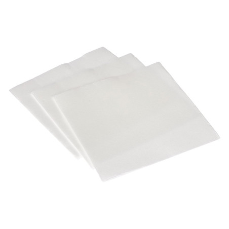 Serviette ouate 38x38 cm double point blanche