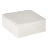 Serviette ouate 38x38 cm double point blanche - 50 pièces