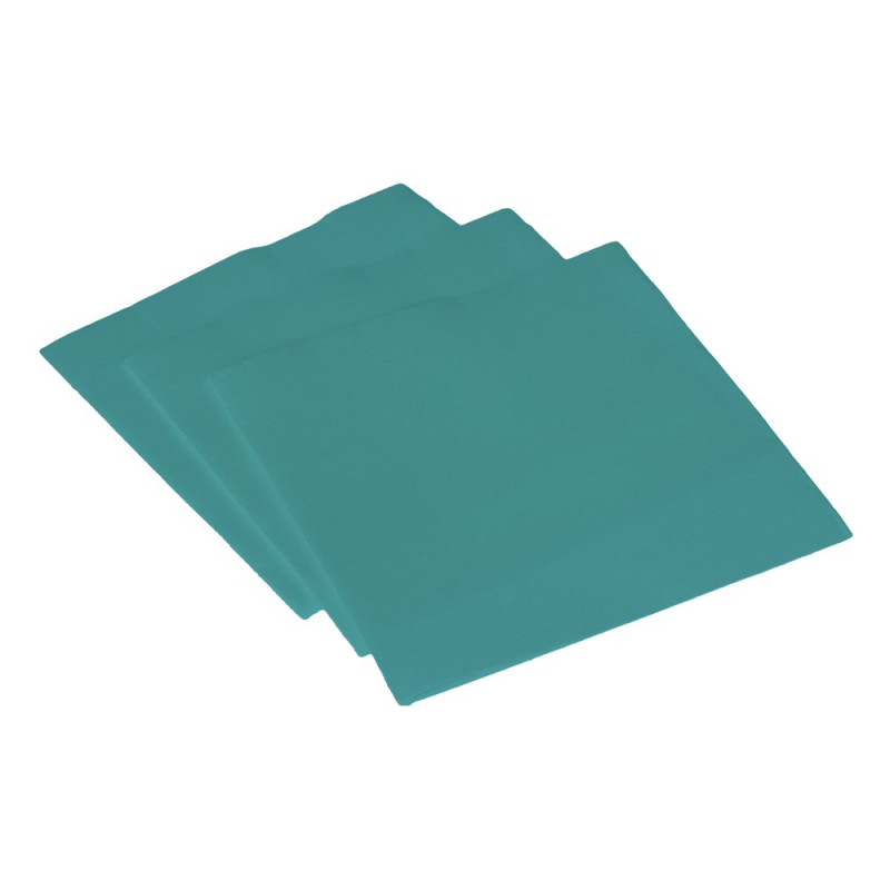 Serviette ouate 38x38 cm double point bleu caraïbes