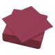 Serviette ouate 38x38 cm double point bordeaux