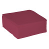Serviette ouate 38x38 cm double point bordeaux - 50 pièces
