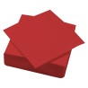 Serviette ouate 38x38 cm double point rouge