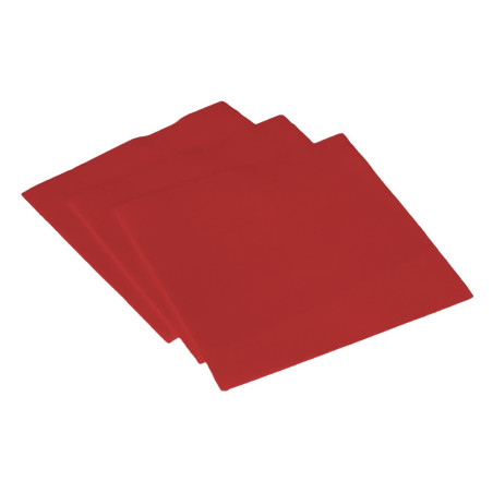 Serviette ouate 38x38 cm double point rouge