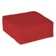 Serviette ouate 38x38 cm double point rouge