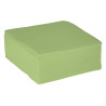Serviette ouate 38x38 cm double point vert anis - 50 pièces