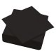 Serviette ouate 38x38 cm double point noir