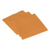Serviette ouate 38x38 cm double point Orange - 50 pièces