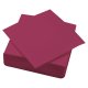 Serviette ouate 38x38 cm double point aubergine