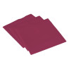 Serviette ouate 38x38 cm double point aubergine - 50 pièces