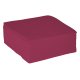 Serviette ouate 38x38 cm double point aubergine