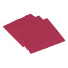 Serviette ouate 38x38 cm double point fuchsia - 50 pièces