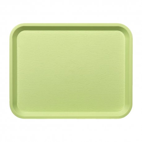 Plateau fast food anis en polypro incassable - 26x36 cm