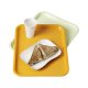 Plateau fast food anis en polypro incassable - 26x36 cm