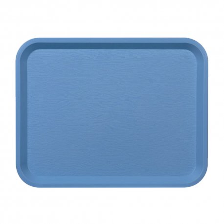 Plateau fast food bleu ciel en polypro incassable - 26x36 cm