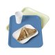 Plateau fast food bleu ciel en polypro incassable - 26x36 cm