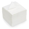 Serviette 1 pli 30x30 cm à usage unique Blanc