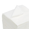 Serviette 1 pli 30x30 cm à usage unique Blanc - 500 pièces