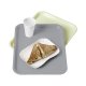 Plateau fast food gris en polypro incassable - 26x36 cm