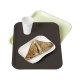 Plateau fast food marron en polypro incassable - 26x36 cm