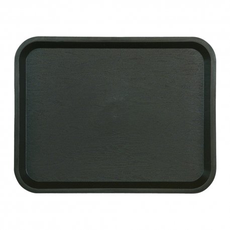 Plateau fast food noir en polypro incassable - 26x36 cm