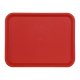 Plateau fast food rouge en polypro incassable - 26x36 cm