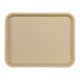 Plateau fast food sable en polypro incassable - 26x36 cm