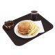 Plateau fast food chocolat en polypro incassable - 46x36 cm