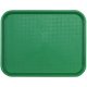 Plateau fast food vert en polypro incassable - 46x36 cm
