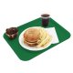 Plateau fast food vert en polypro incassable - 46x36 cm